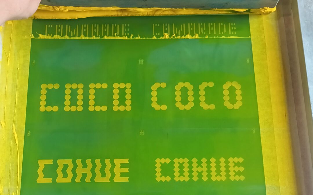 Sérigraphie sur cartes postales – initiation